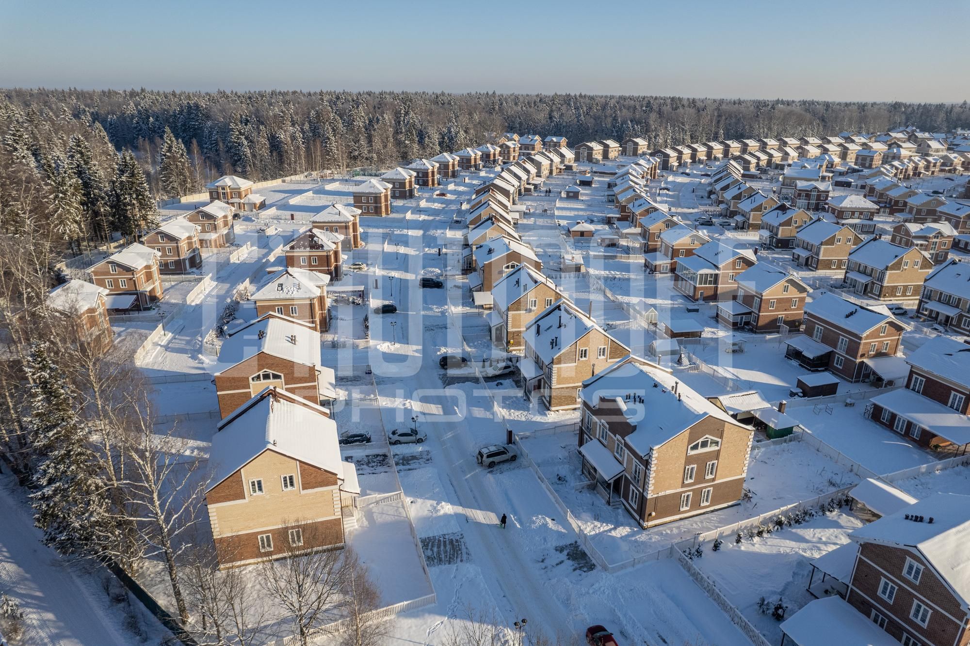 Фотосъемка и аэрофотосъемка коттеджных поселков в Москве и Московской области.