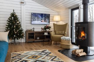 Комплексная презентация загородного дома для сдачи в аренду посуточно. Интерьерная и контентная фотосессия.