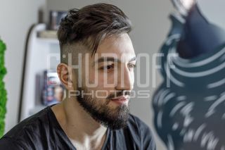 Интерьерная и репортажно-постановочная фотосъемка барбершопа