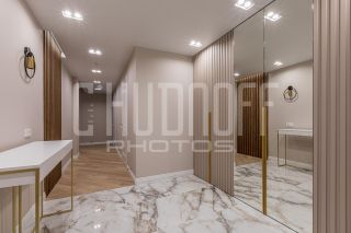 Интерьерная и предметная фотосессия апартамента.
