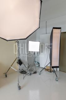 Интерьерная фотосъемка профессиональной фотостудии.
