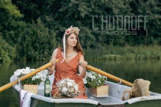 Девичник в глэмпинге. Фотосъемка невесты и её подружек.