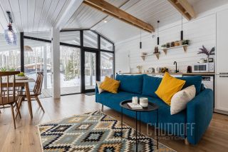 Комплексная презентация загородного дома для сдачи в аренду посуточно. Интерьерная и контентная фотосессия.