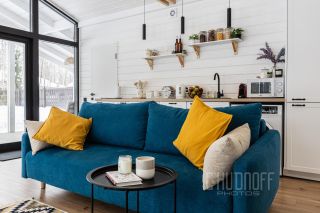 Комплексная презентация загородного дома для сдачи в аренду посуточно. Интерьерная и контентная фотосессия.