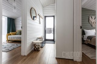 Комплексная презентация загородного дома для сдачи в аренду посуточно. Интерьерная и контентная фотосессия.