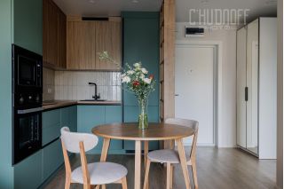 Интерьерная фотосъемка квартира с хоумстейджингом для сдачи в аренду и для портфолио хоумстейджера