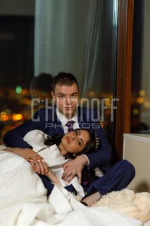 Свадьба Дарьи и Владислава. Фотосессия в апартаментах отеля Триумф Палас.