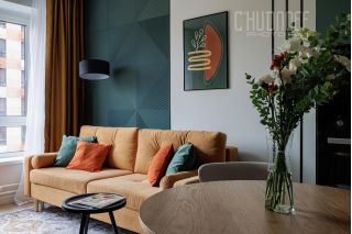 Интерьерная фотосъемка квартира с хоумстейджингом для сдачи в аренду и для портфолио хоумстейджера