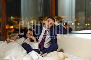 Свадьба Дарьи и Владислава. Фотосессия в апартаментах отеля Триумф Палас.