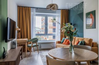 Интерьерная фотосъемка квартира с хоумстейджингом для сдачи в аренду и для портфолио хоумстейджера