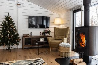 Комплексная презентация загородного дома для сдачи в аренду посуточно. Интерьерная и контентная фотосессия.